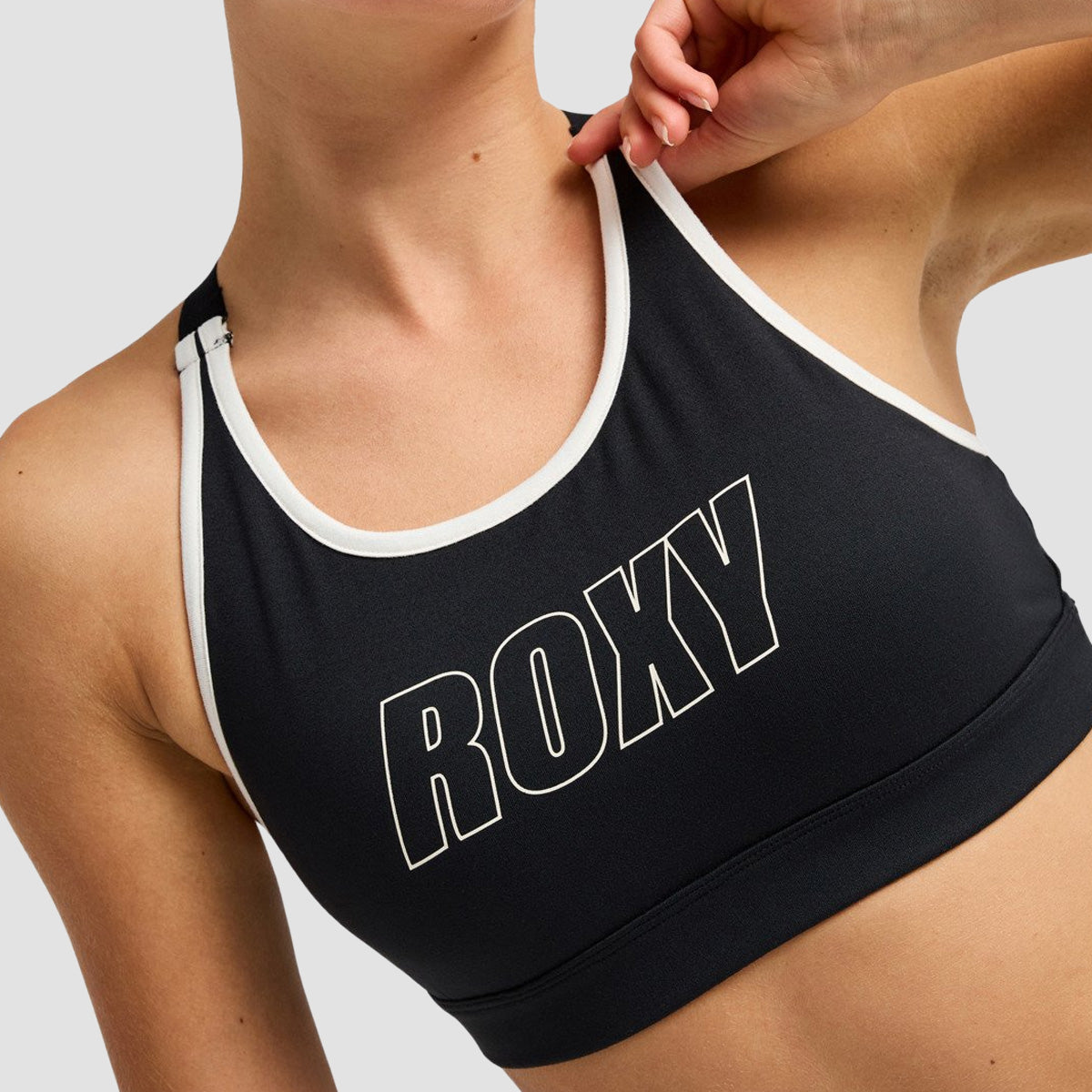 Roxy Everyday Flow Sports Bra True Black - Womens