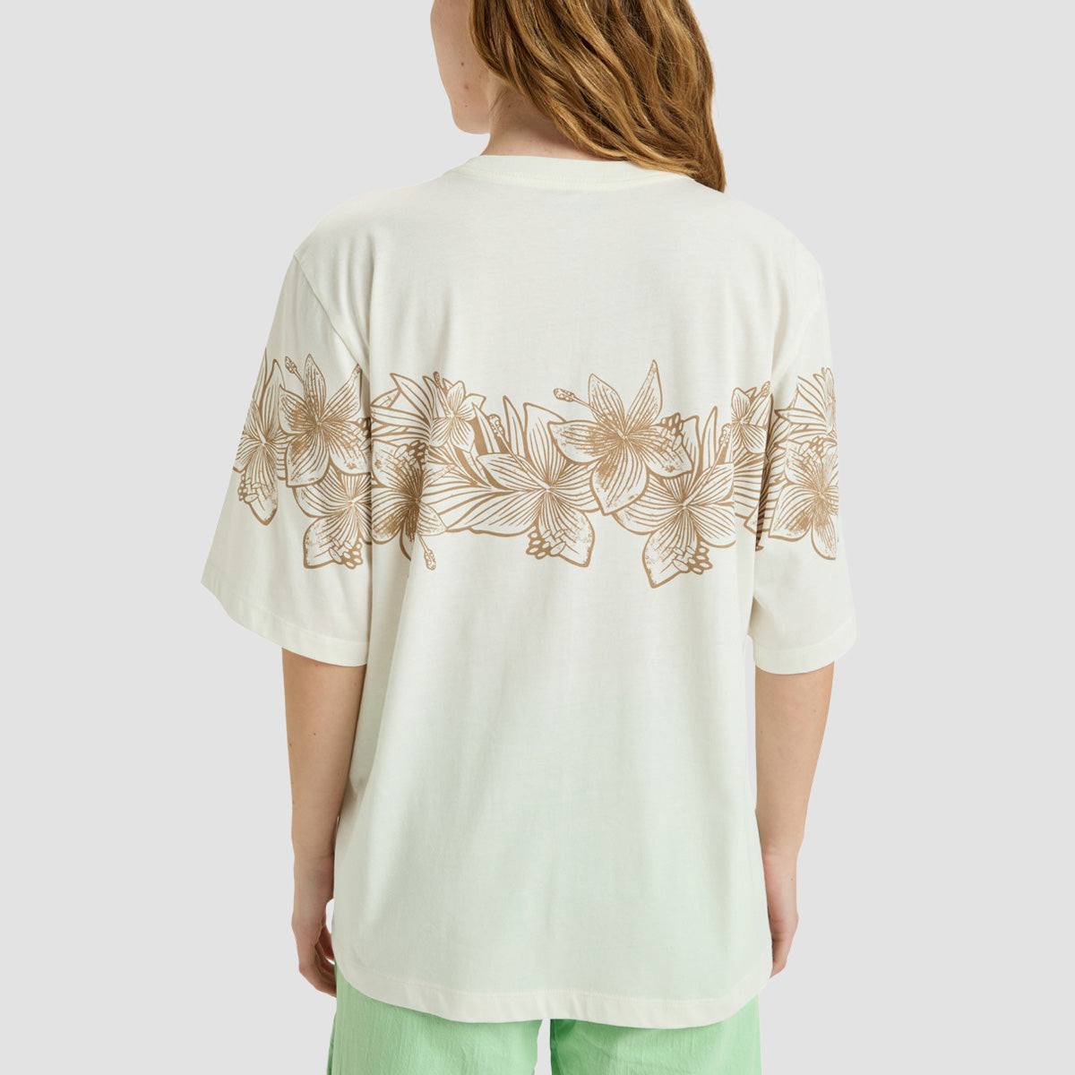 Roxy Hangloose Placed T-Shirt Egret - Womens