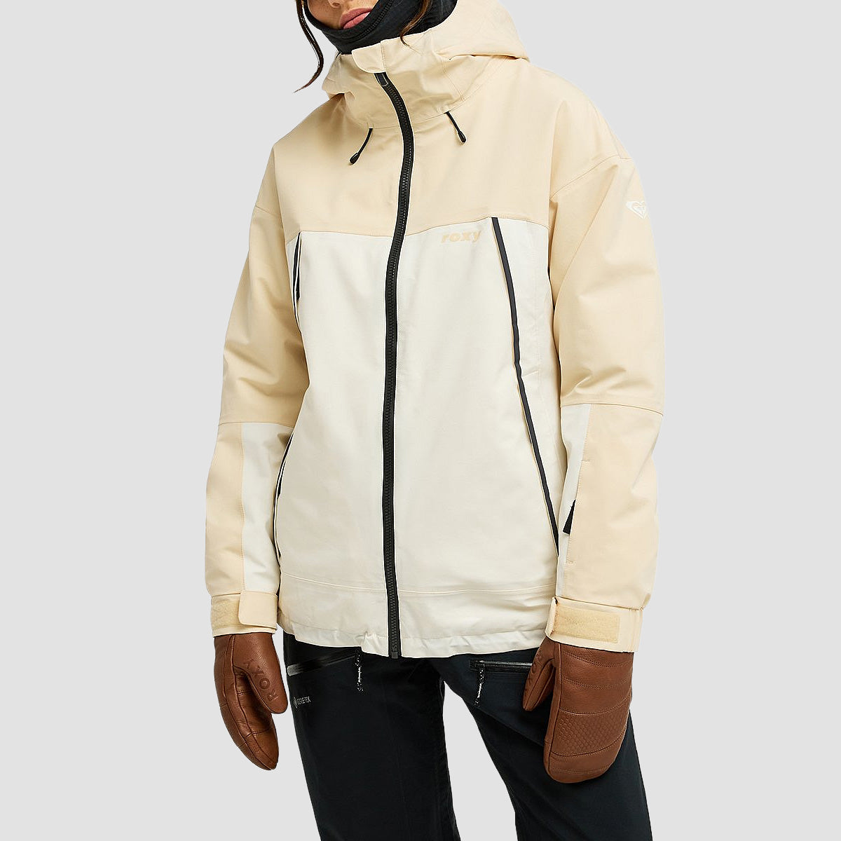 Roxy Ice Bounded 20K Snow Jacket Biscotti - Womens