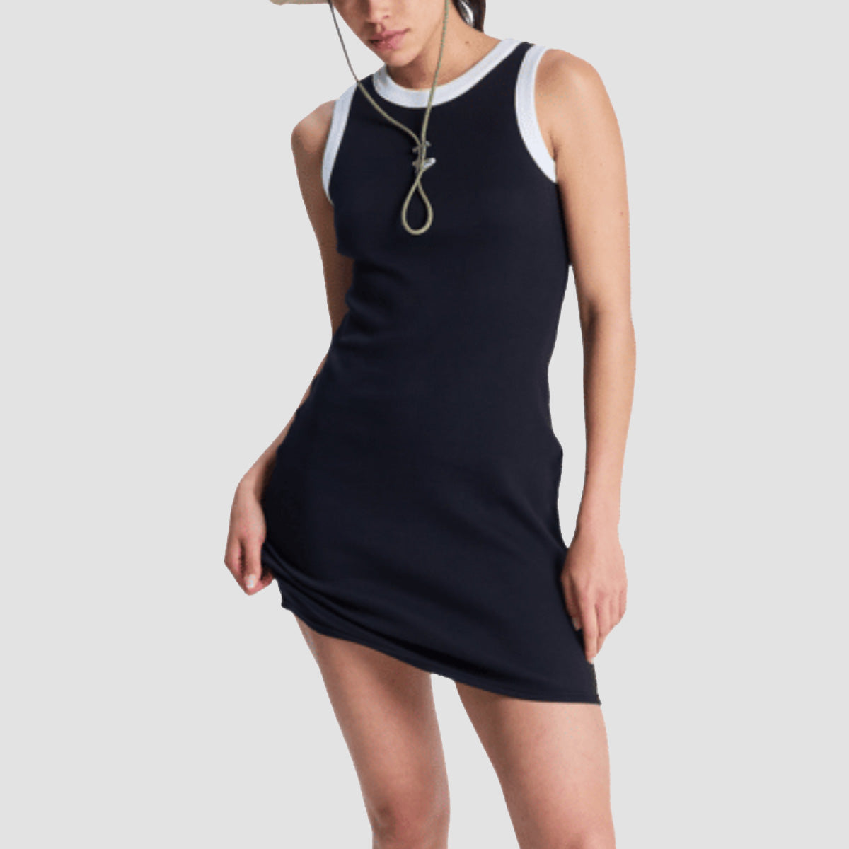 Roxy Iconic Days Dress Anthracite - Womens