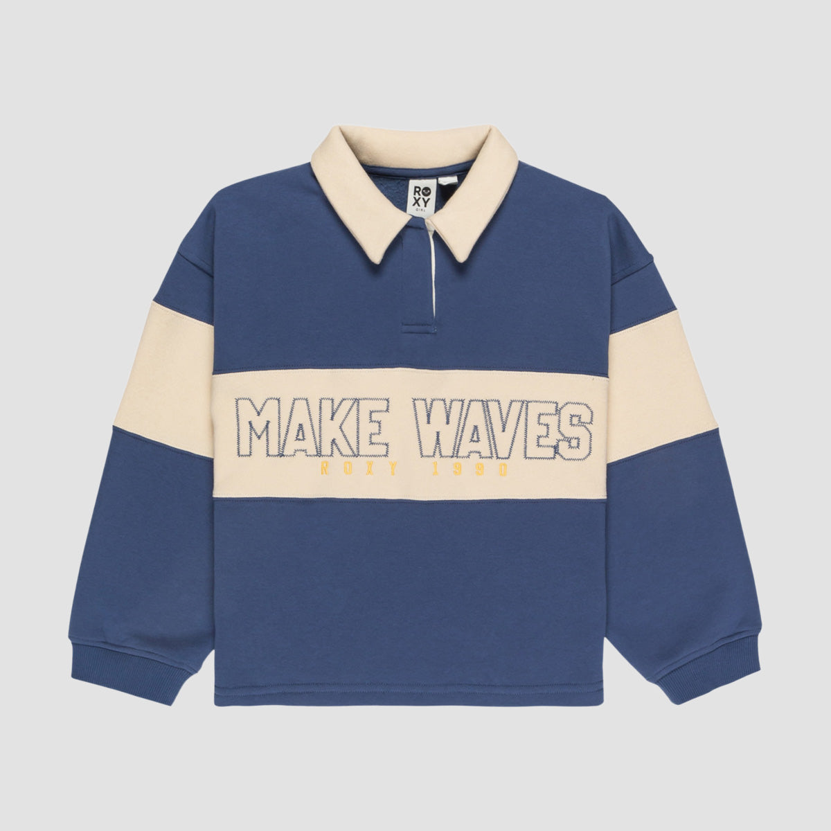 Roxy Iconic Waves Sweatshirt Vintage Indigo - Girls