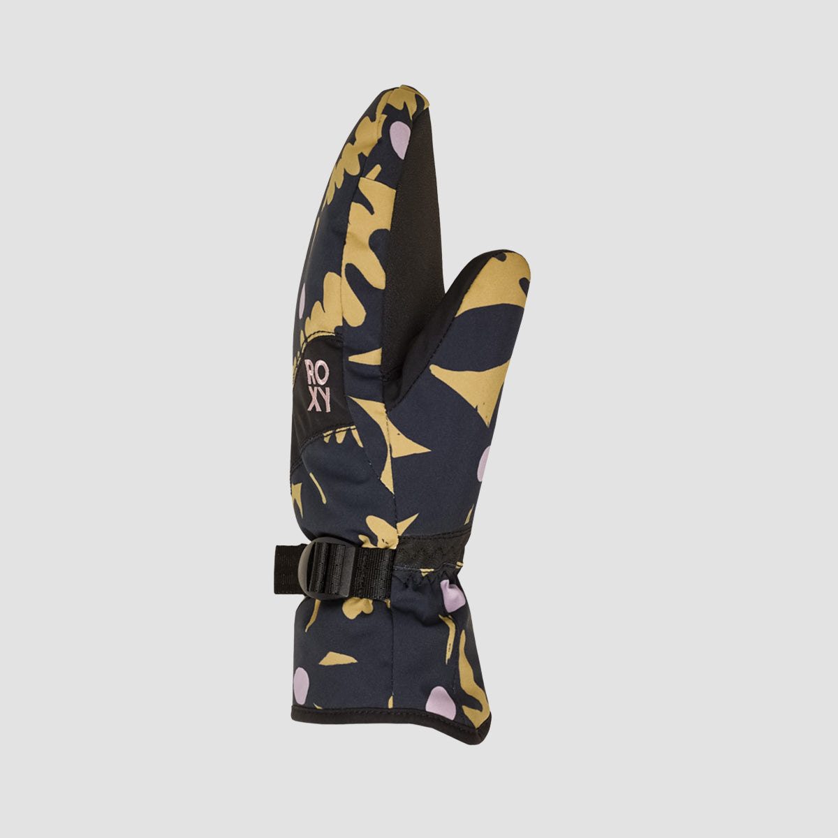 Roxy Jetty Snow Mittens Fennel Seed Big Flower - Womens