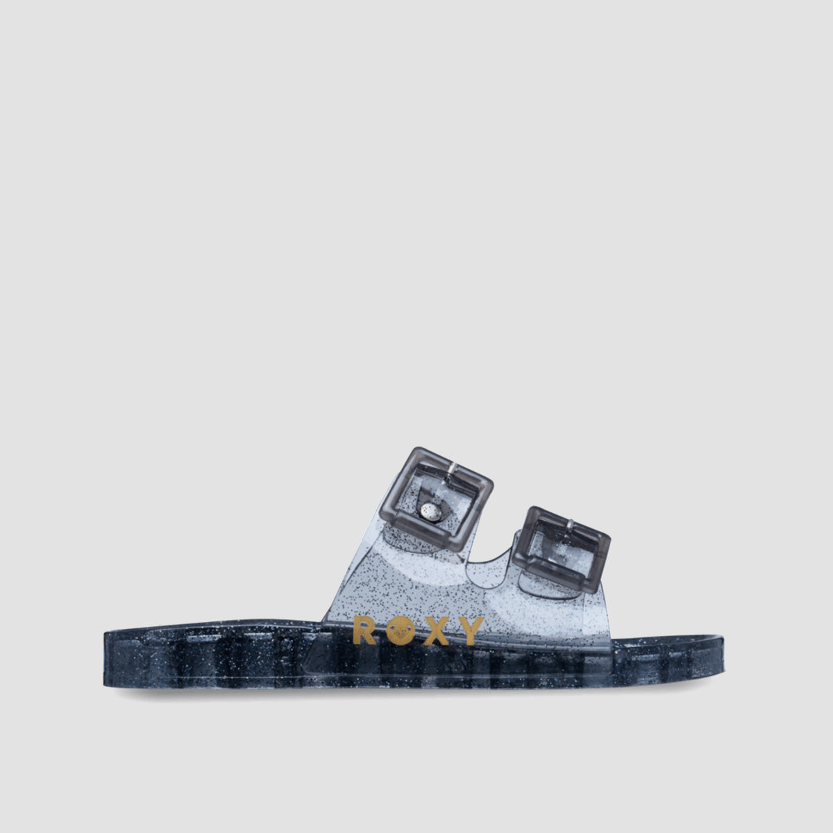 Roxy Kattie Glitter Sandals Smoky Grey - Womens