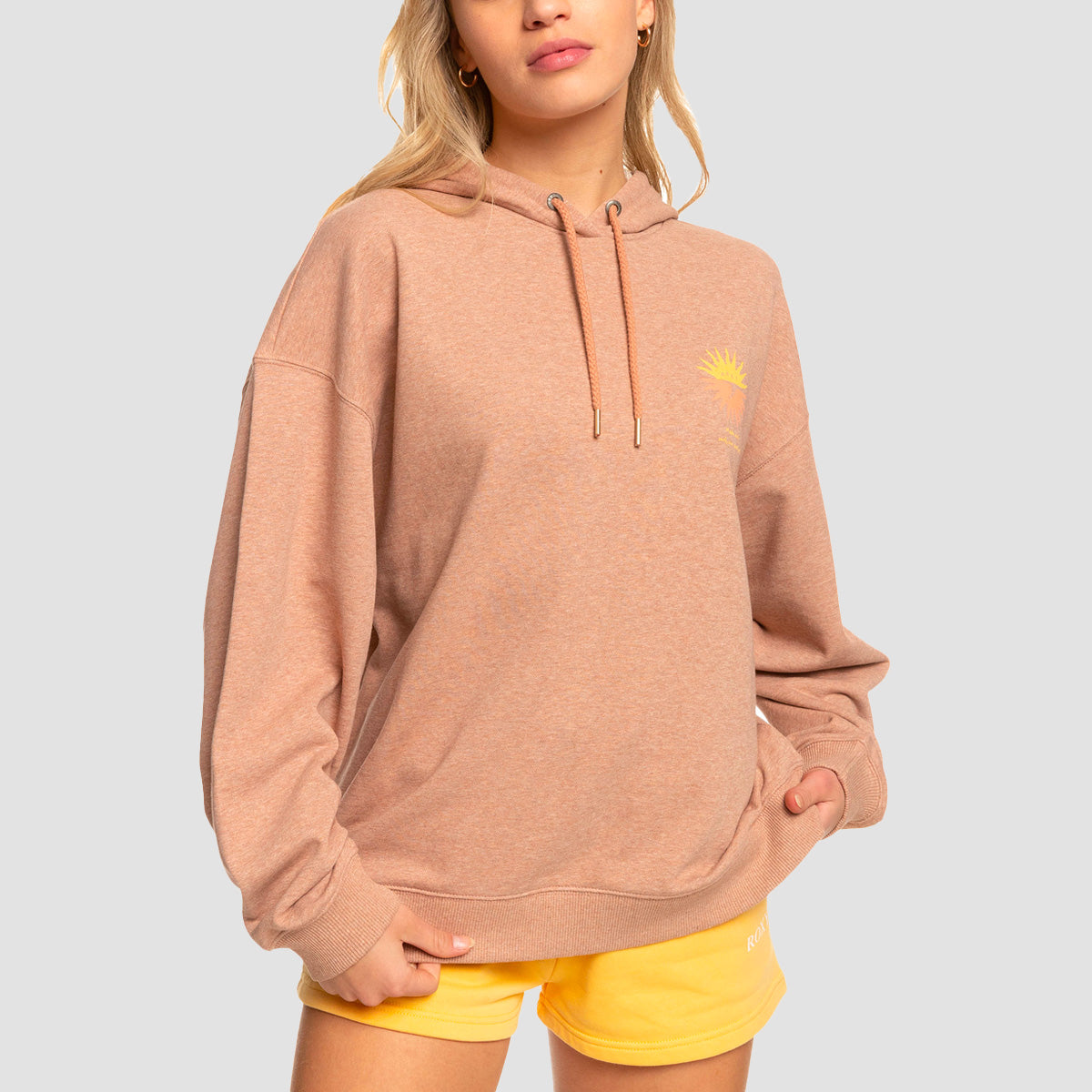 Roxy Lights Out Pullover Hoodie Cork - Womens