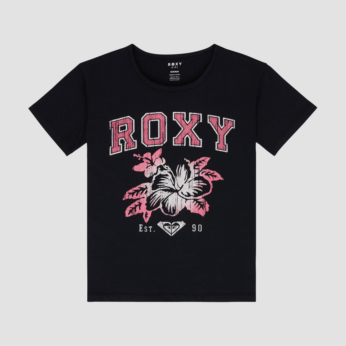 Roxy Lily Vintage T-Shirt Anthracite - Girls