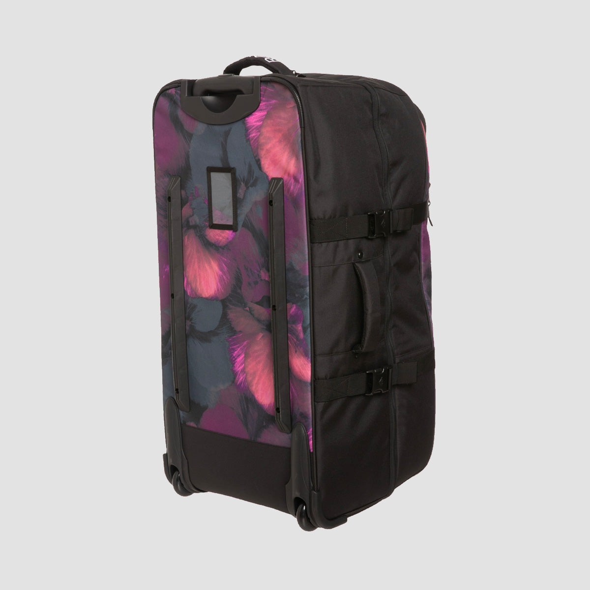 Roxy Long Haul Travel Bag 105L Wheeled Suitcase True Black Pansy Pansy