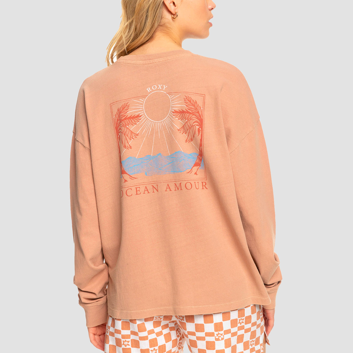 Roxy Love Sunset Longsleeve T-Shirt Cork - Womens
