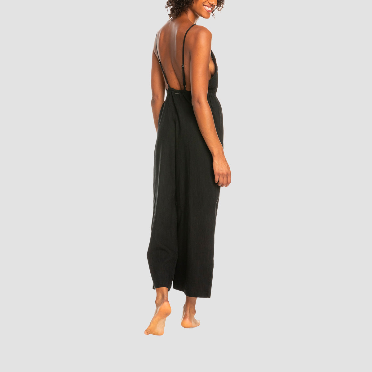 Roxy Never Ending Summer Strappy Jumpsuit Anthracite - Womens