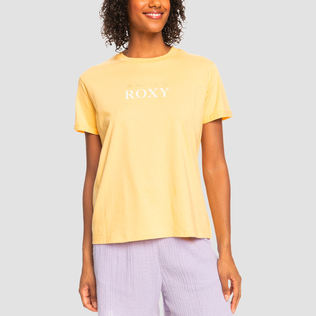Roxy Noon Ocean T-Shirt Flax - Womens