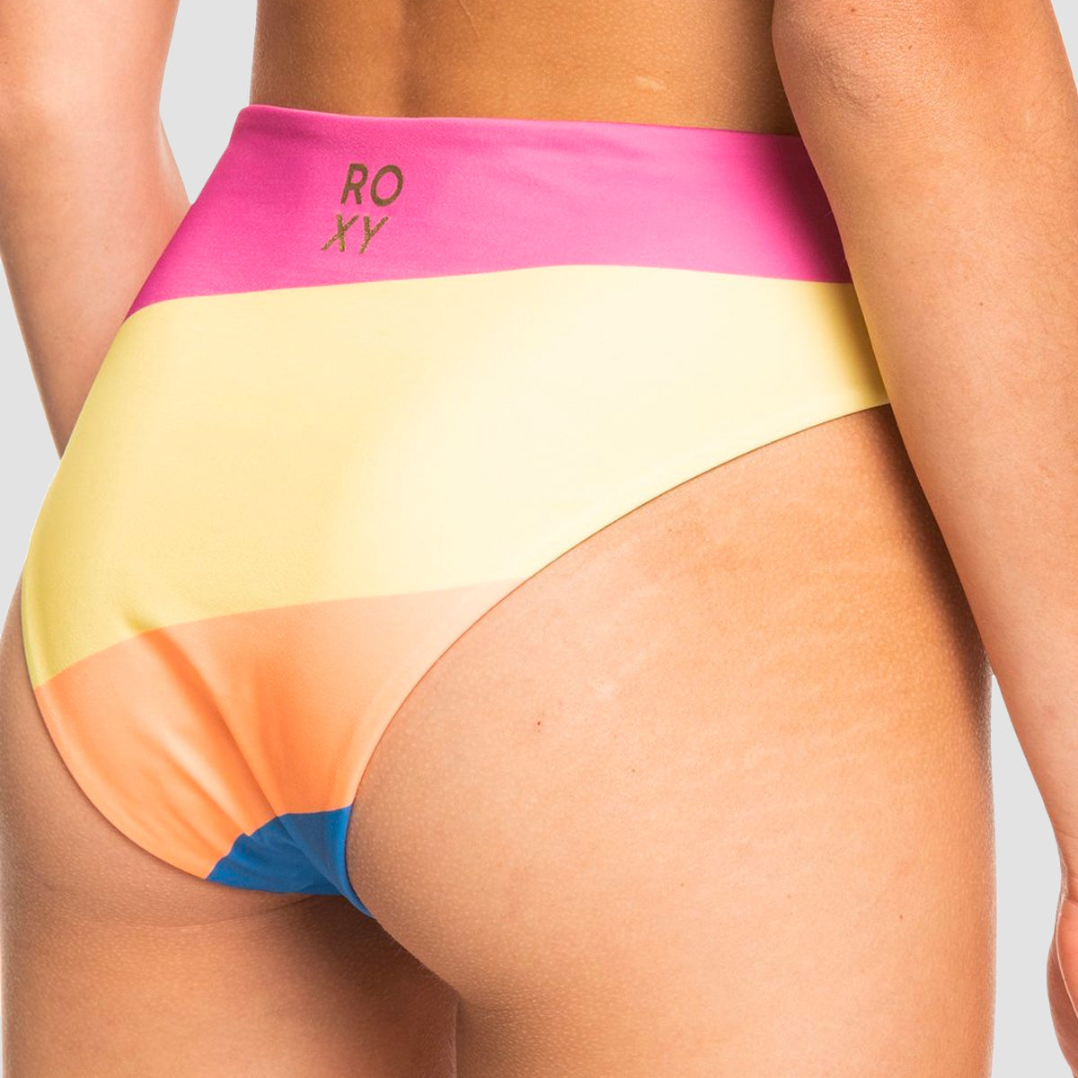 Roxy POP SURF Mid Waist Bikini Bottoms Bright White - Womens