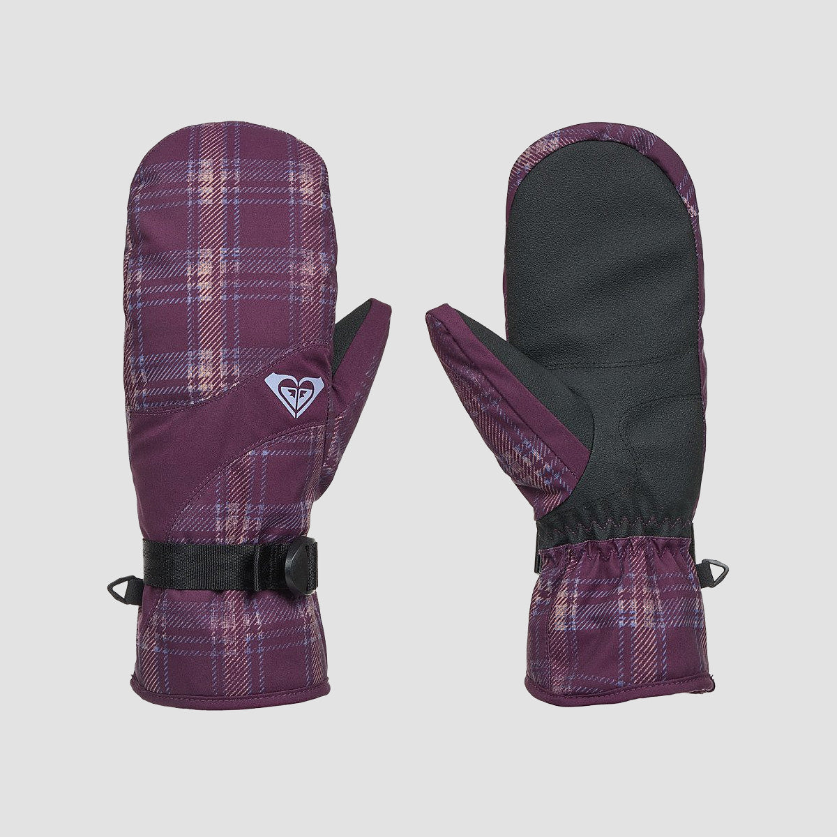 Roxy Roxy Jetty Snow Mitts Blackberry Wine Checkmate Ax - Womens