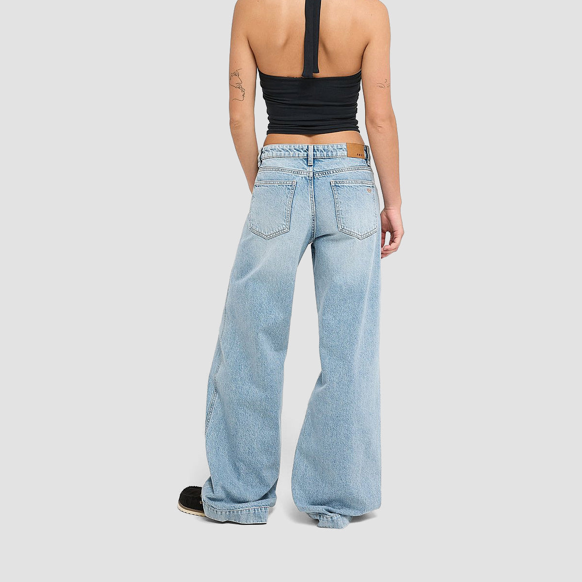 Roxy Sun And Done Loose Fit Jeans Sunbleached Vintage - Womens