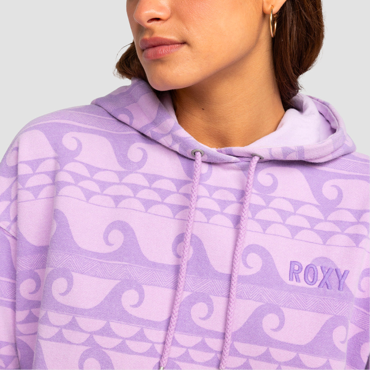 Roxy That Girl Beautiful Pullover Hoodie Crocus Petal Wave 4 Days - Womens