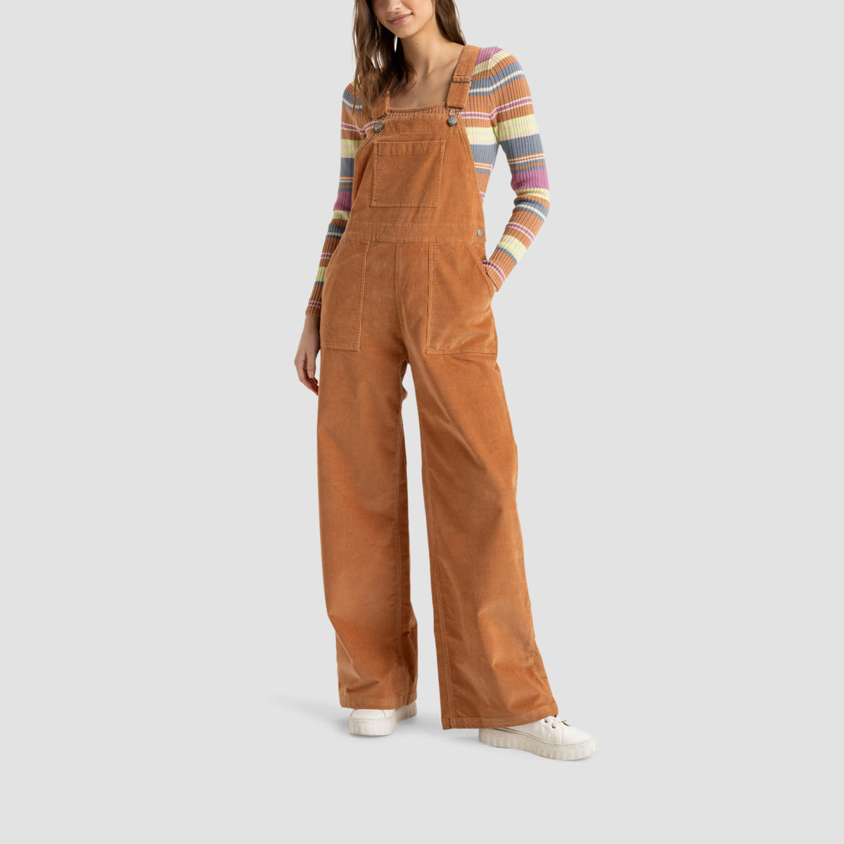 Roxy Trailblazer Overall Dungarees Camel - Womens