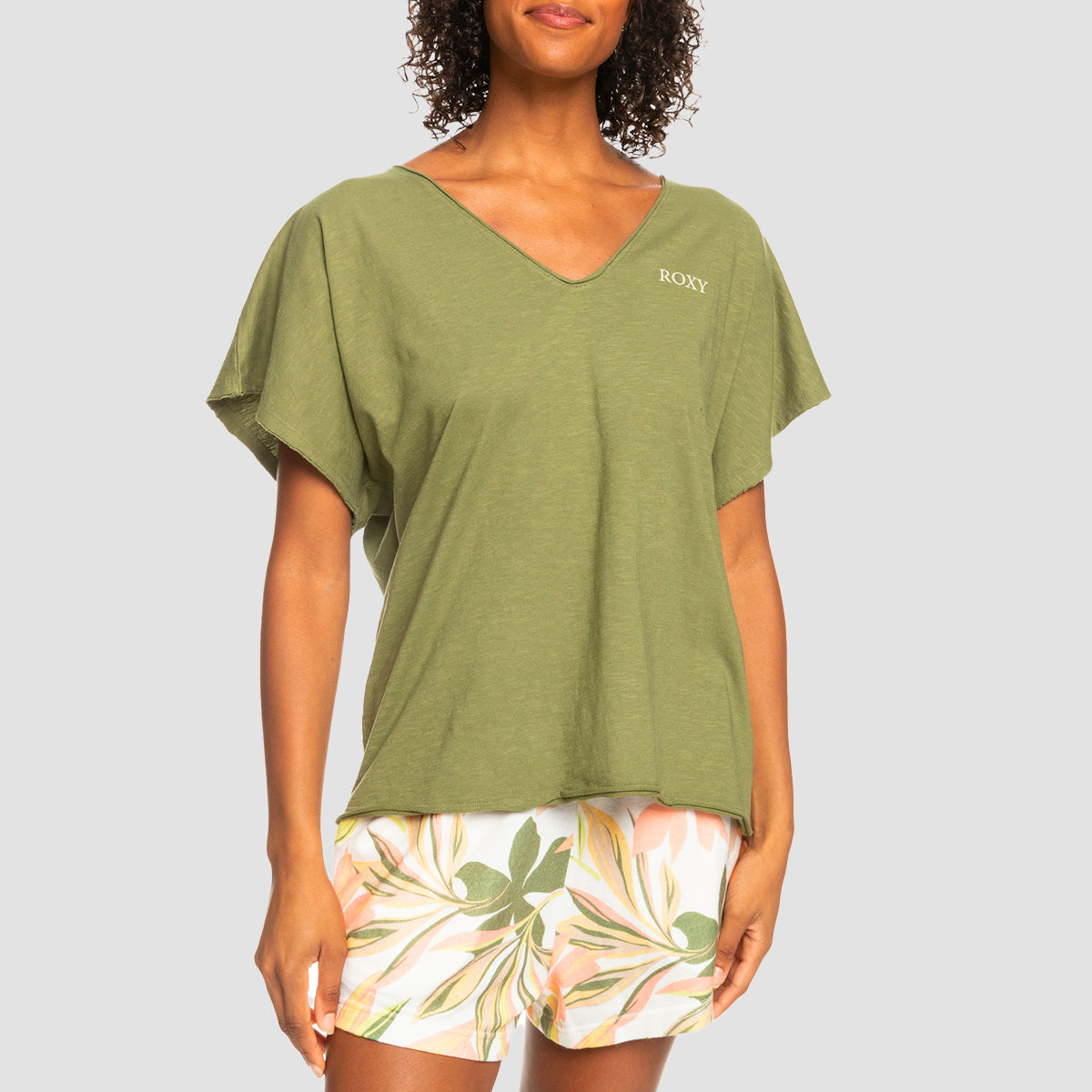 Roxy Twilight T-Shirt Loden Green - Womens