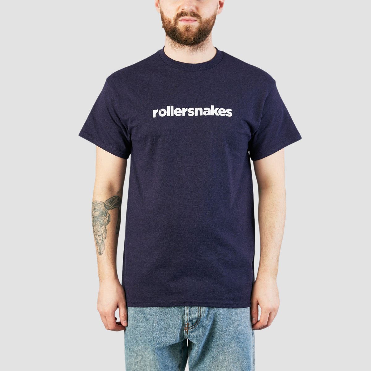Rollersnakes Greg Test T-Shirt Navy