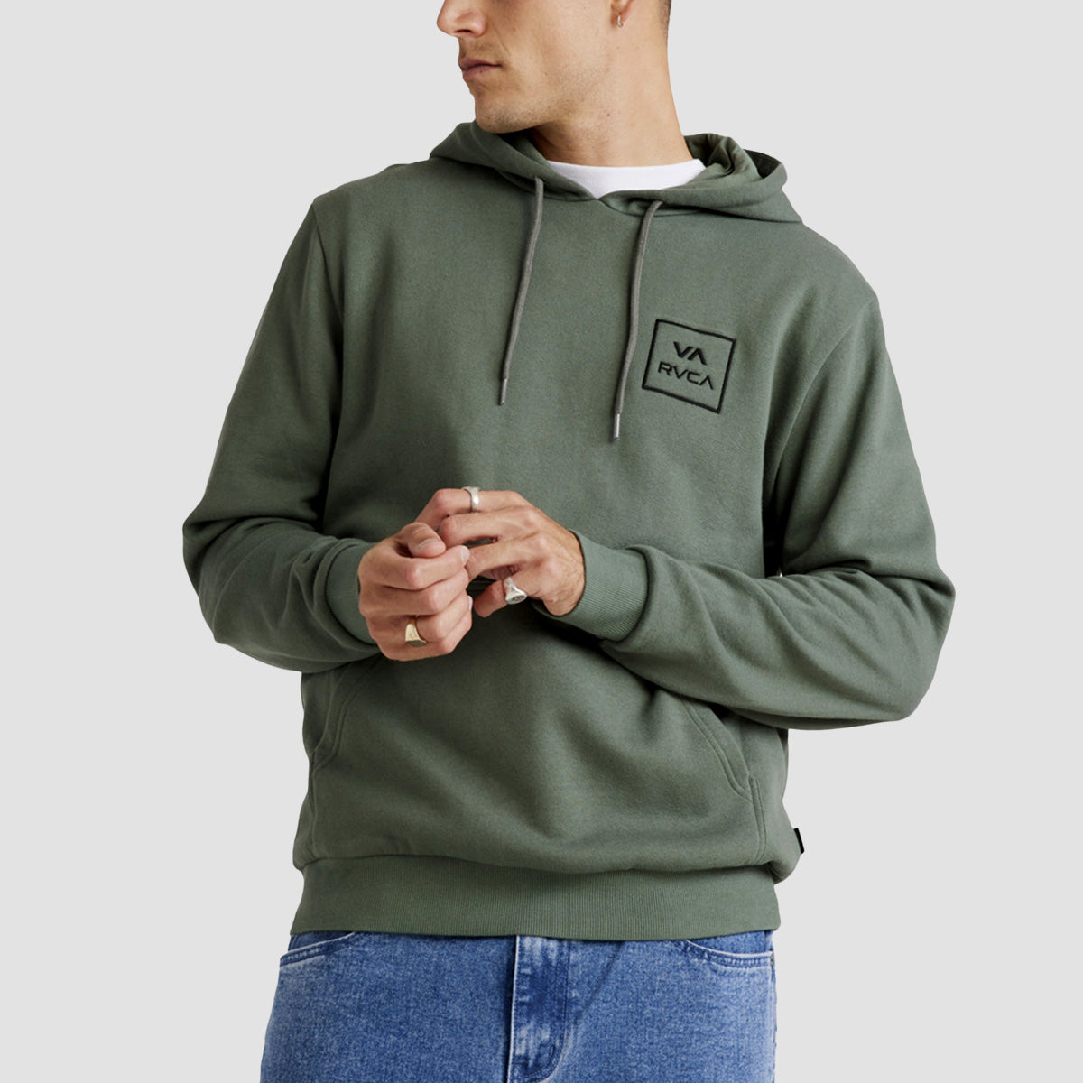 RVCA All The Way Pullover Hoodie Jade