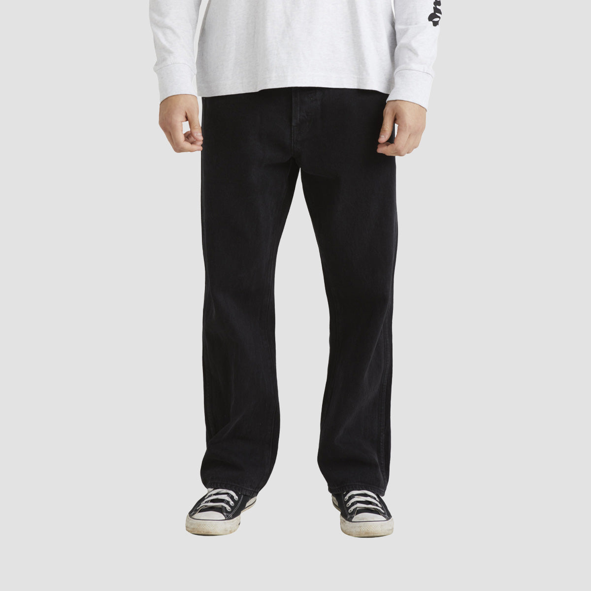 RVCA Americana Day Relaxed Fit Jeans Black Rinse