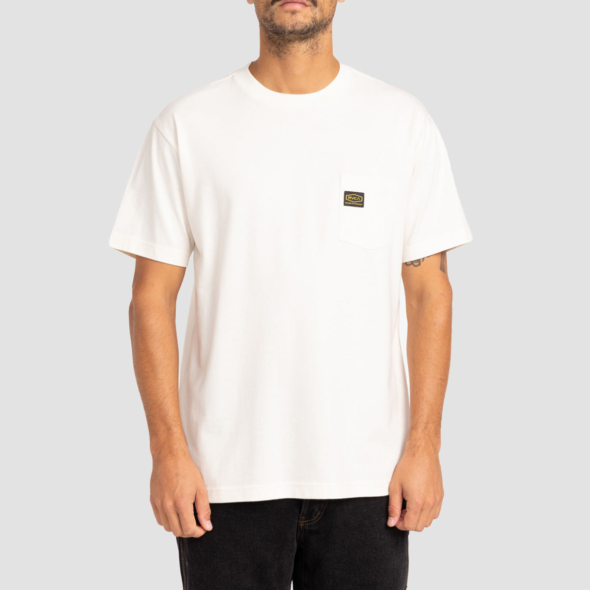 RVCA Americana Pocket T-Shirt Antique White