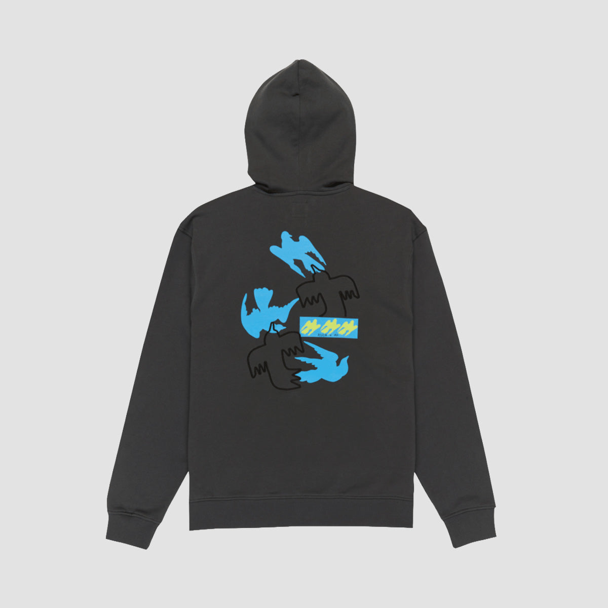 RVCA Antonia Figueiredo Birdsie Pullover Hoodie Garage Blue