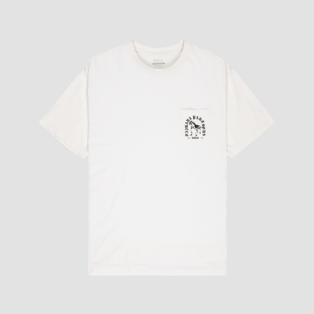 RVCA Bad Panther Pocket T-Shirt Antique White