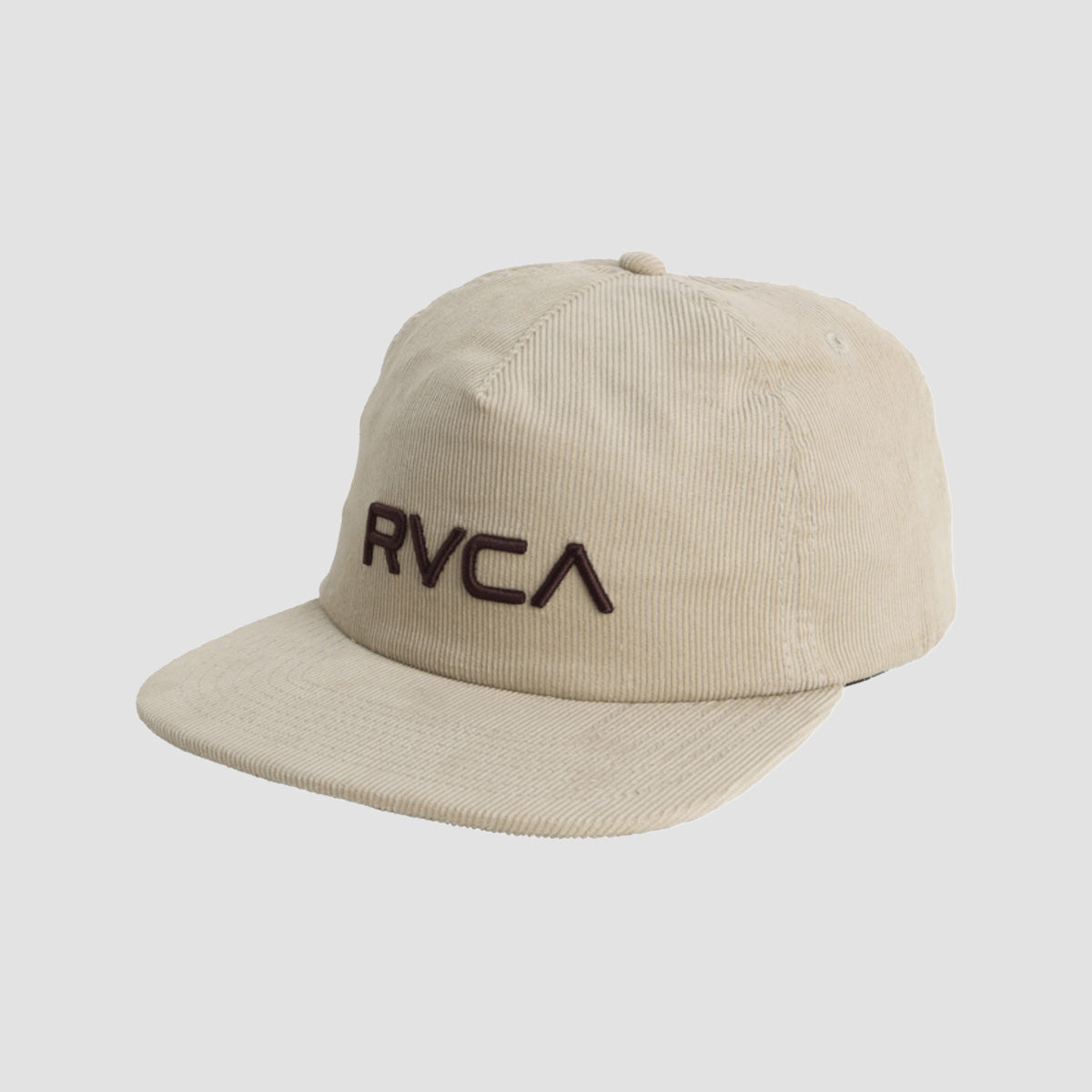 RVCA Big RVCA Cord Snapback Cap Silver Bleach