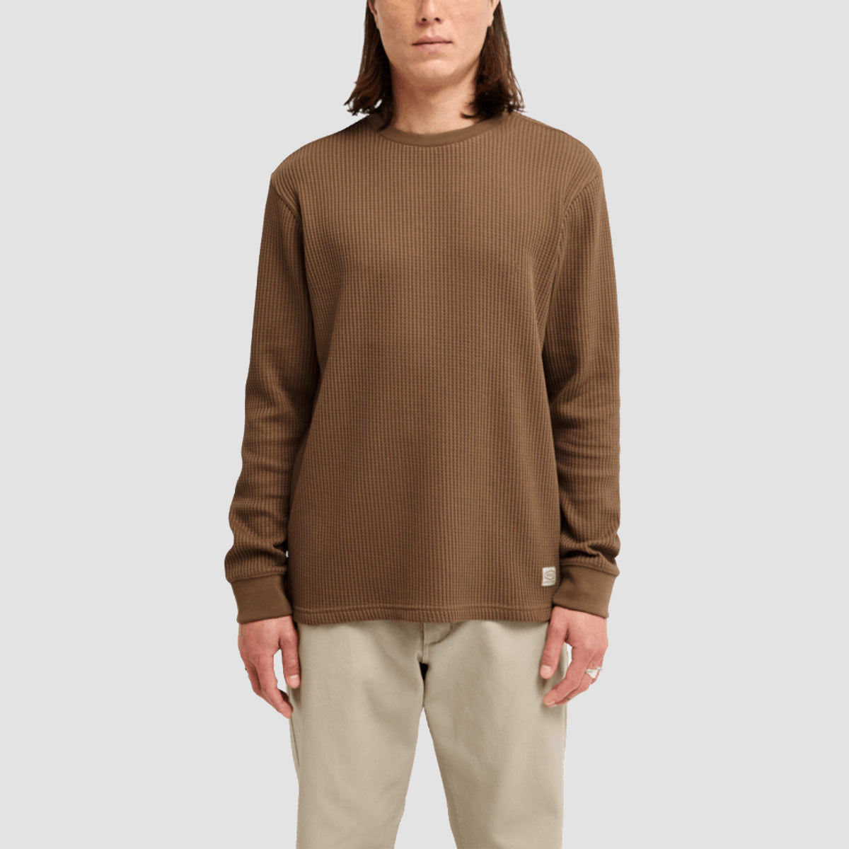 RVCA Dayshift Thermal Longsleeve T-Shirt Wood