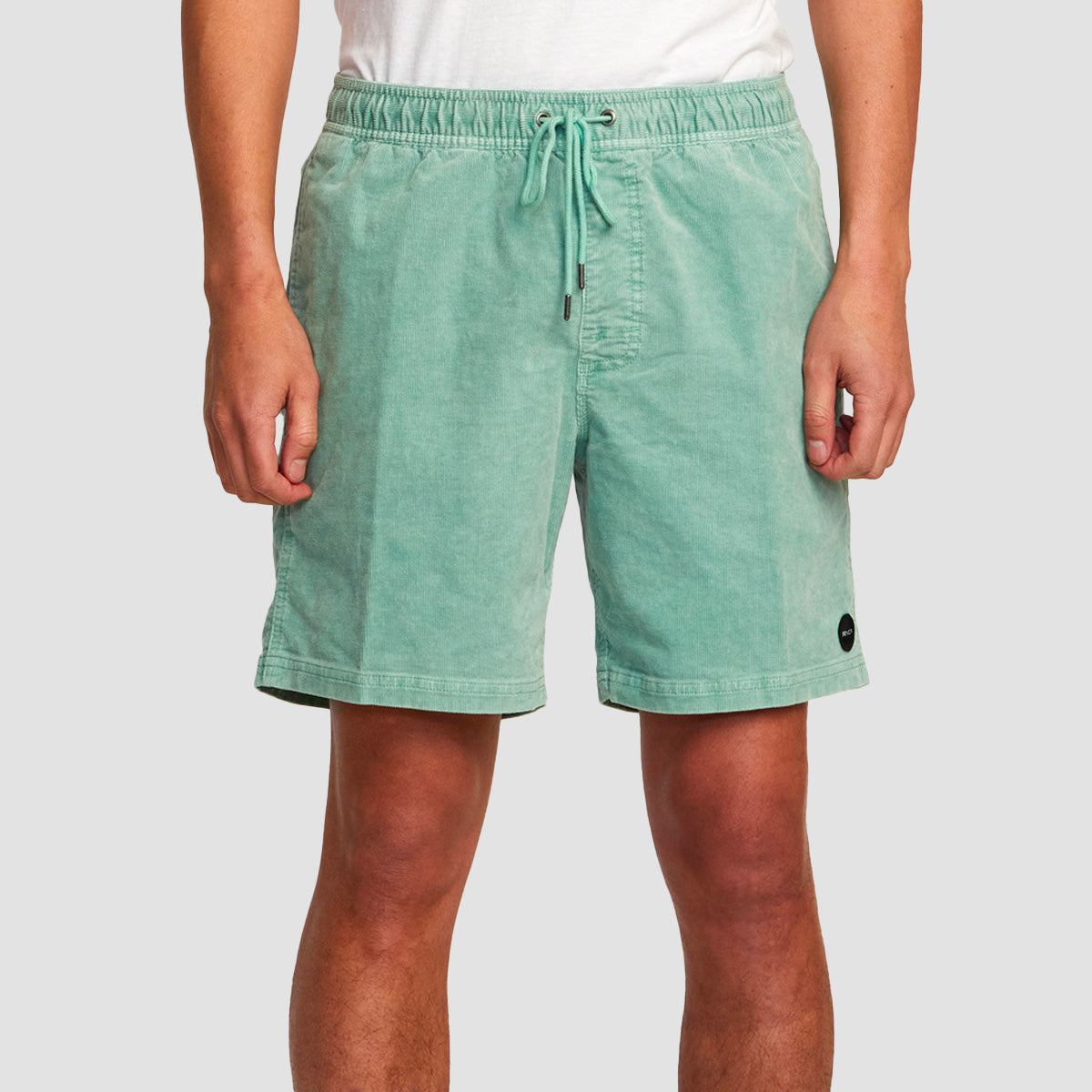 RVCA Escape Elastic 17" Corduroy Shorts Green Haze