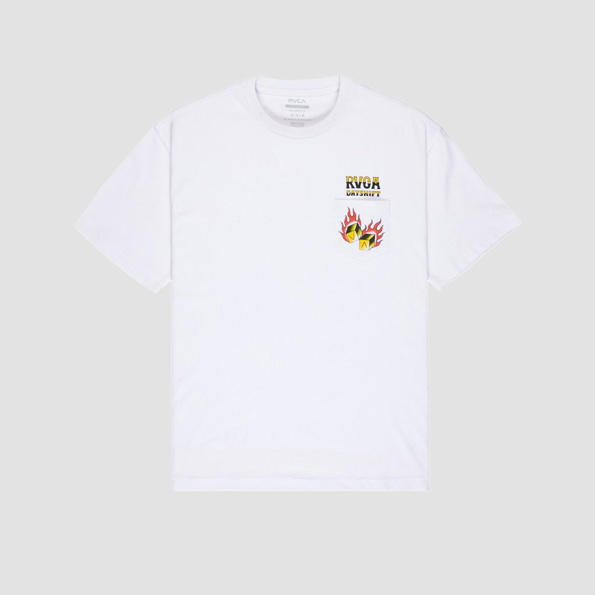 RVCA Hot Dice Pocket T-Shirt White