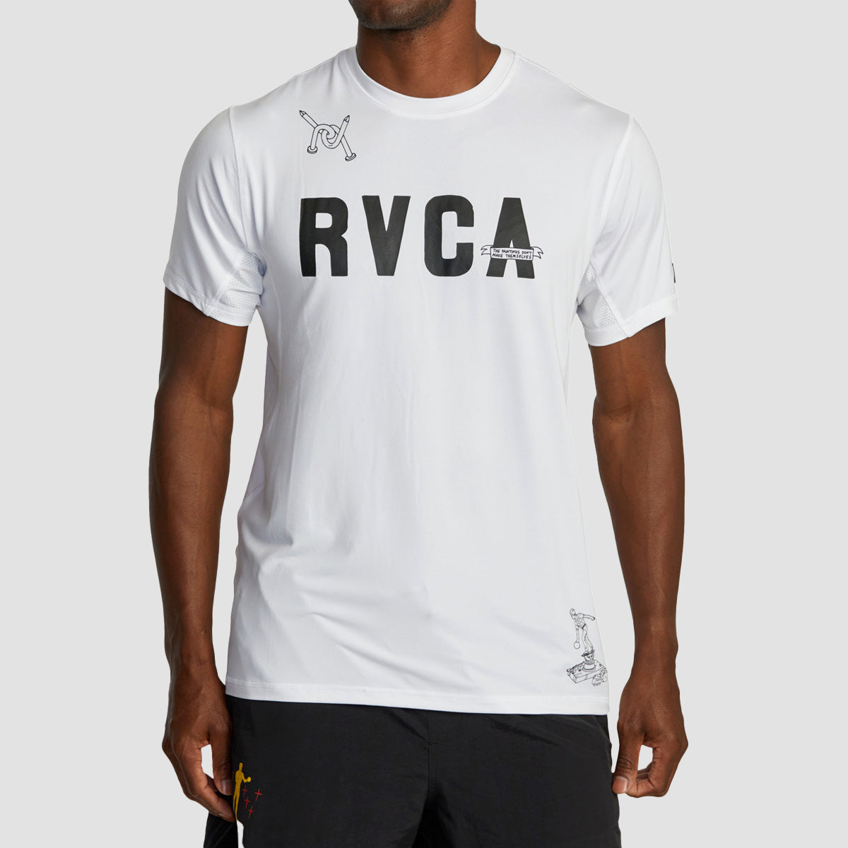 RVCA Luke P Vent T-Shirt White