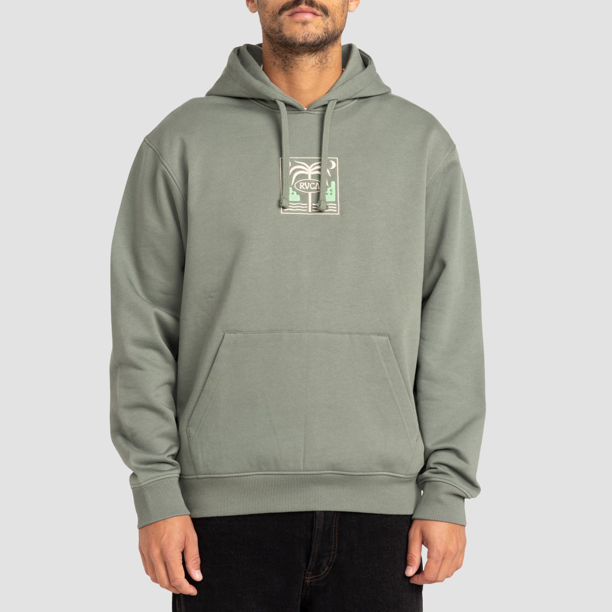 RVCA Morocco Palm Pullover Hoodie Jade