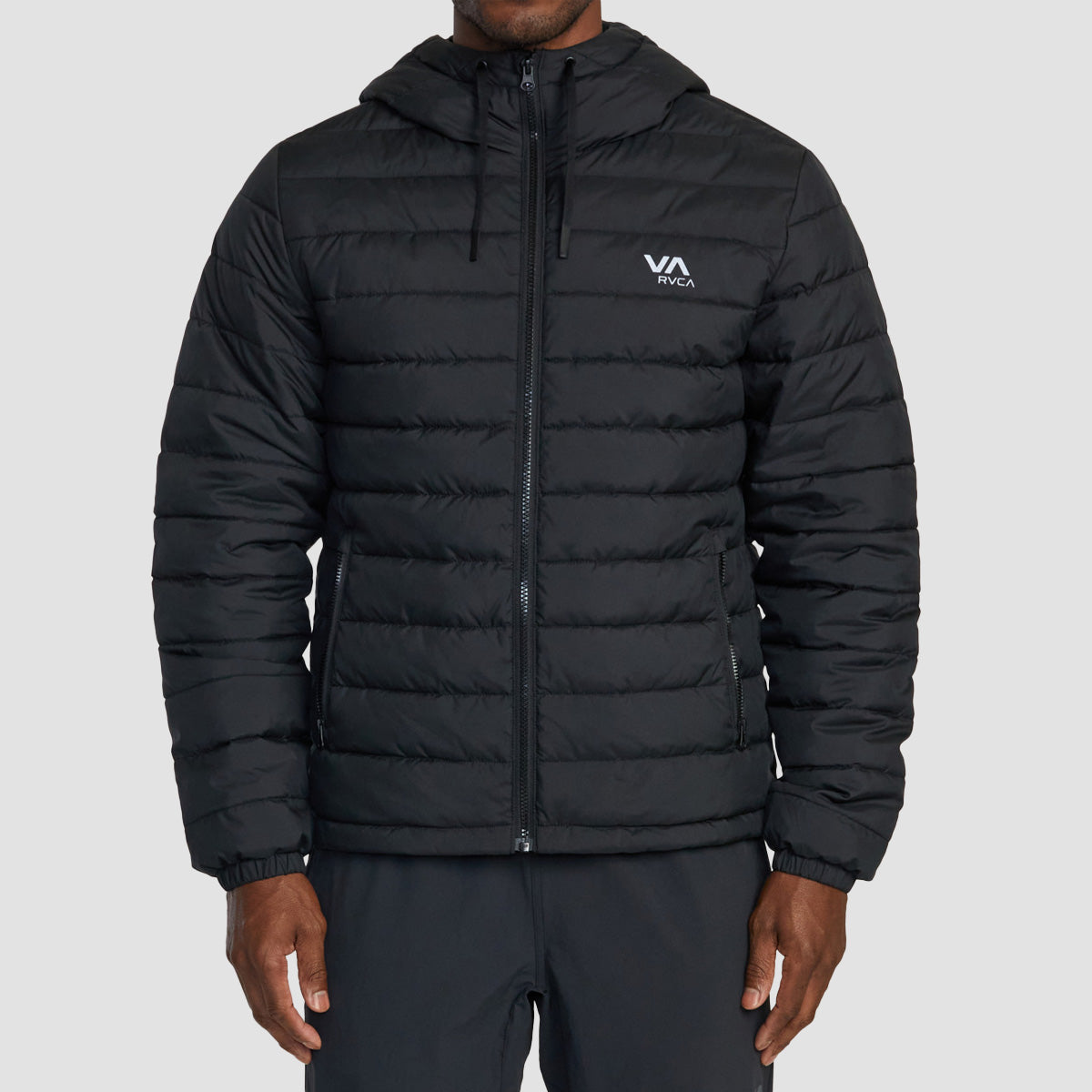 RVCA Packable Puffa Hood Jacket Black