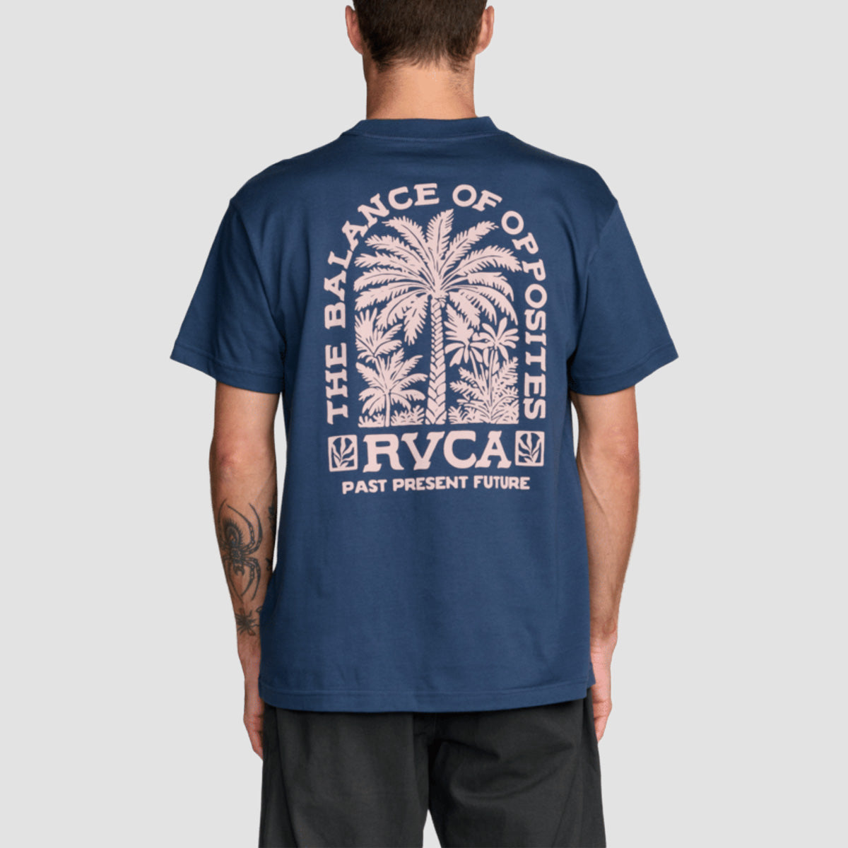 RVCA Palmgrove T-Shirt Moody Blue