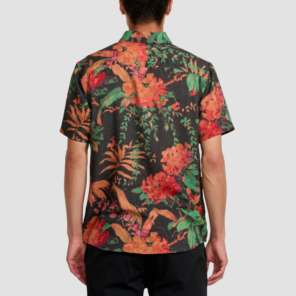 RVCA Tapestry Short Sleeve Shirt Black