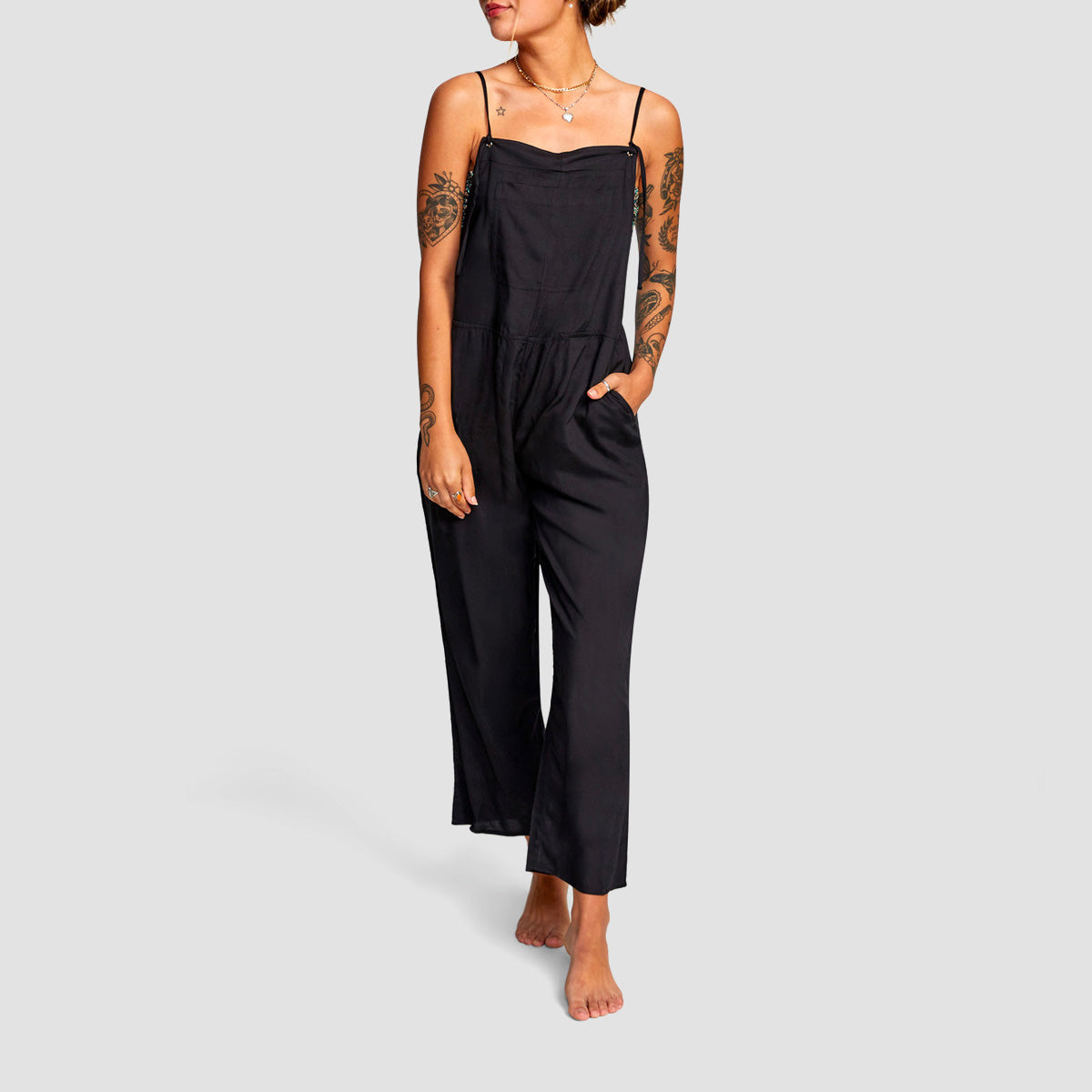 RVCA Zula Jumpsuit True Black - Womens