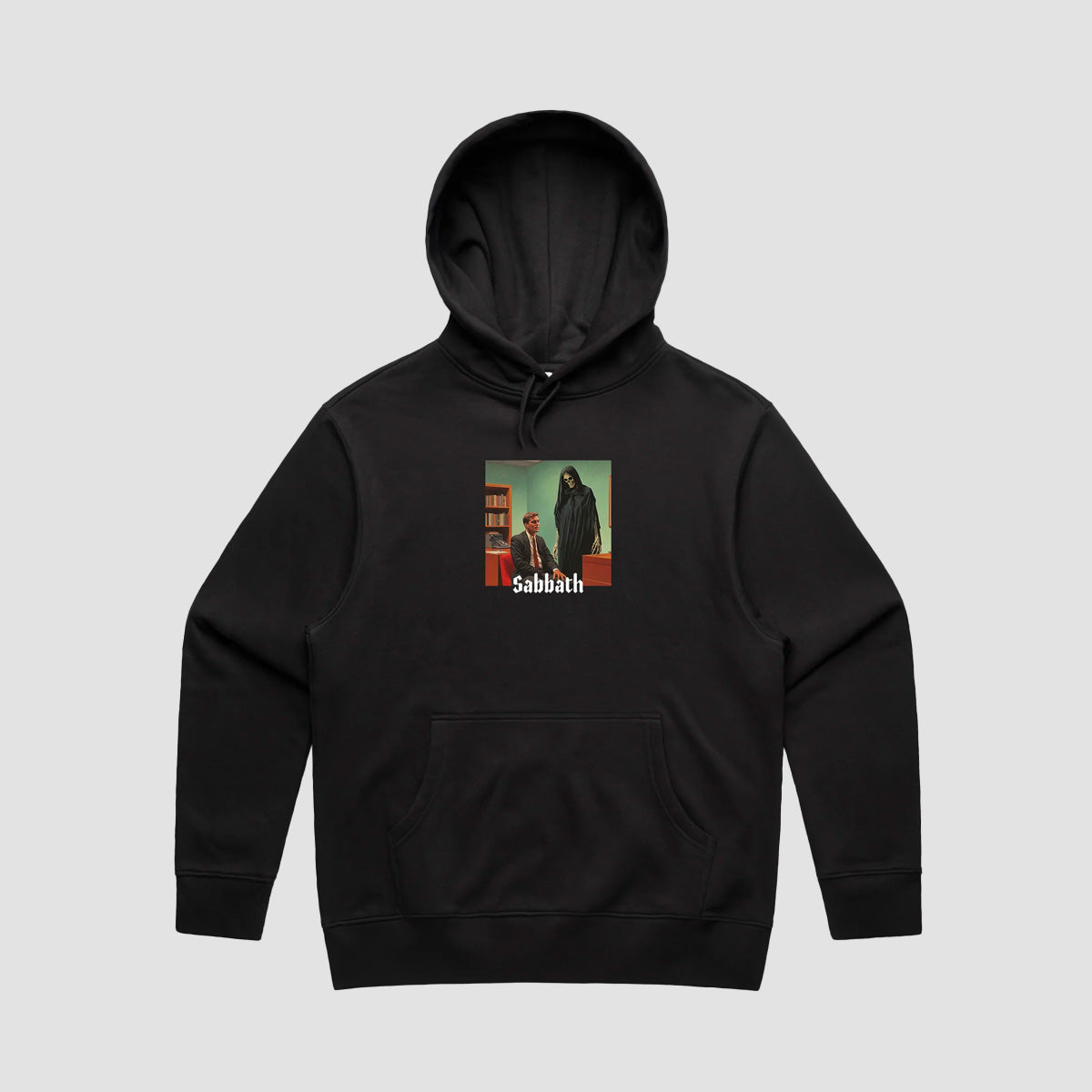 Sabbath Wheels Death Pullover Hoodie Black