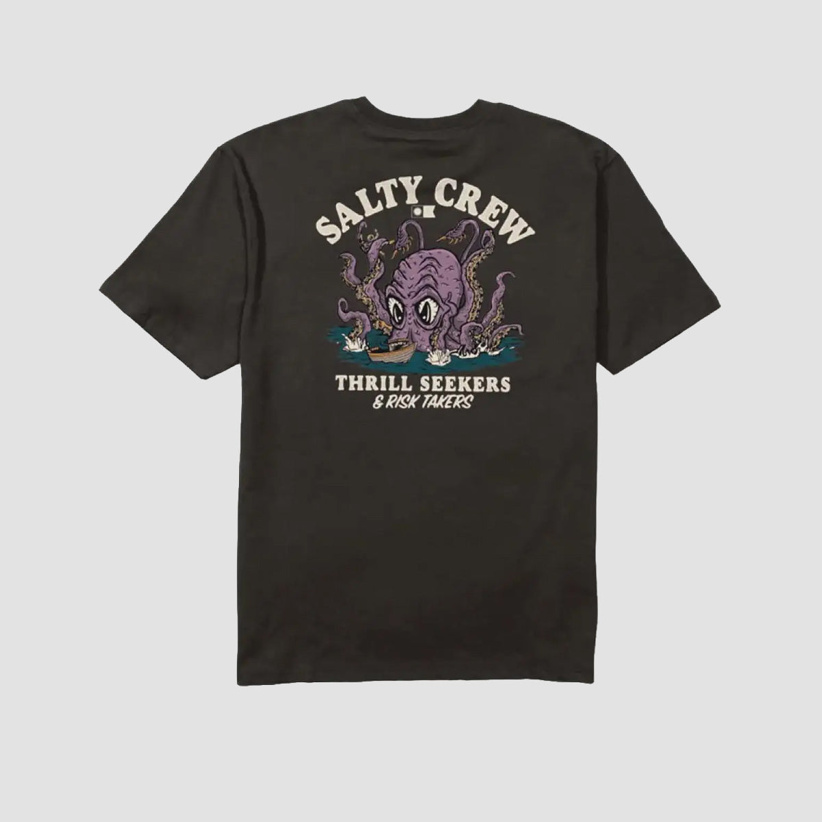 Salty Crew Kraken Monster T-Shirt Black