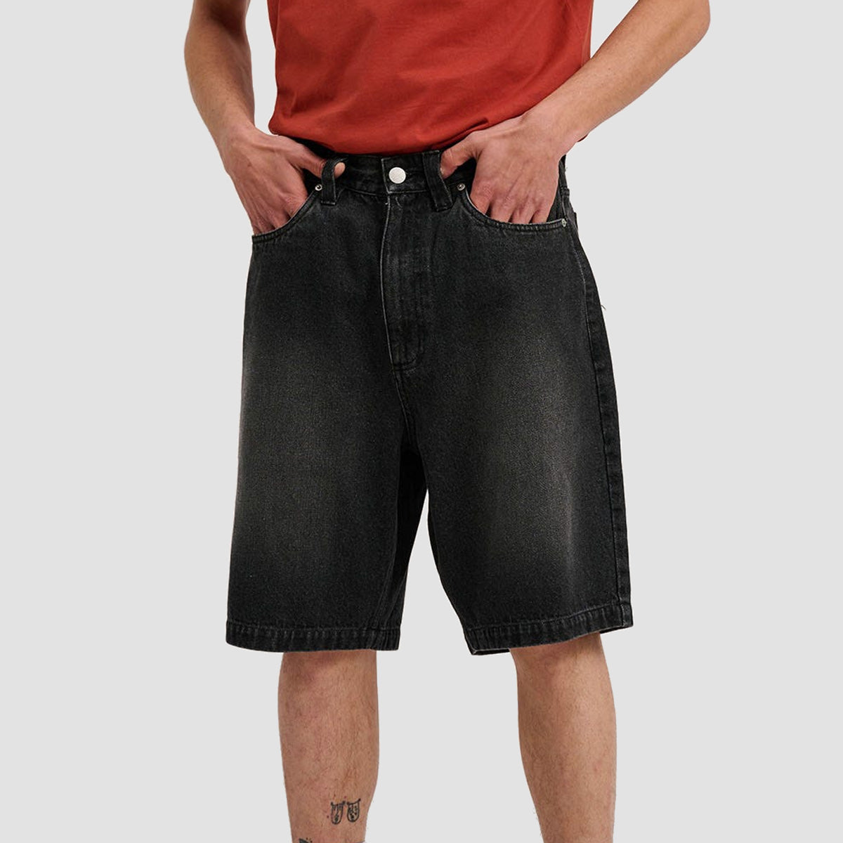 Santa Cruz Big Denim Shorts Washed Black