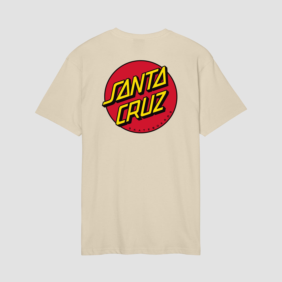 Santa Cruz Classic Dot Chest T-Shirt Blond Wood