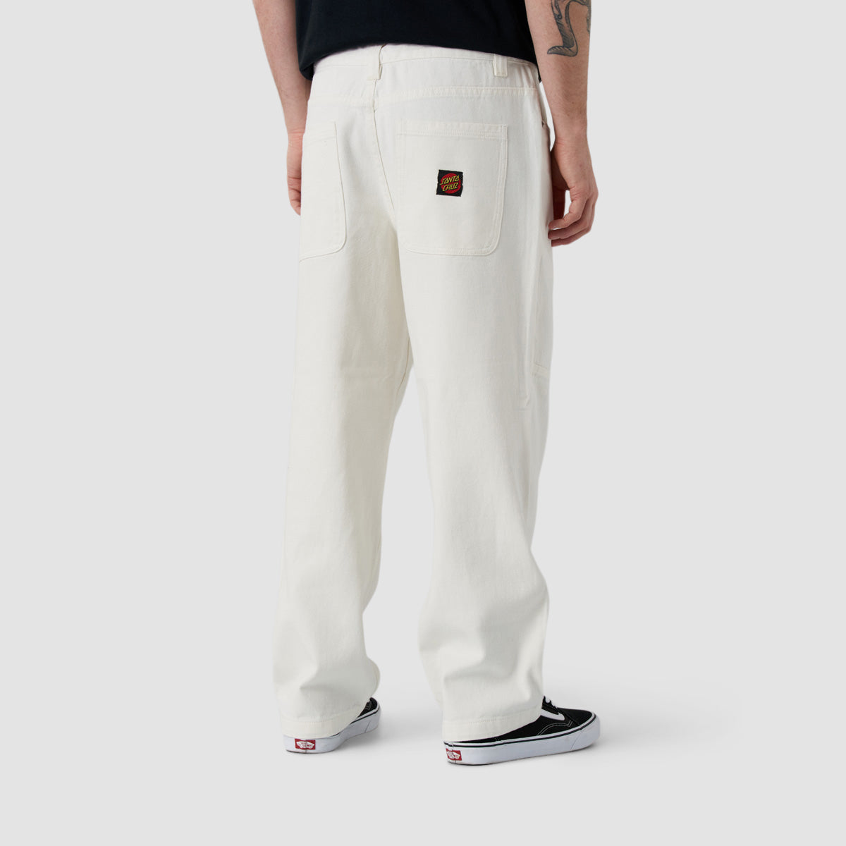 Santa Cruz Classic Label Panel Jeans Optic White