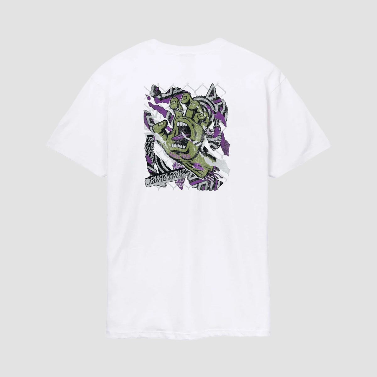 Santa Cruz Damaged Hand T-Shirt White