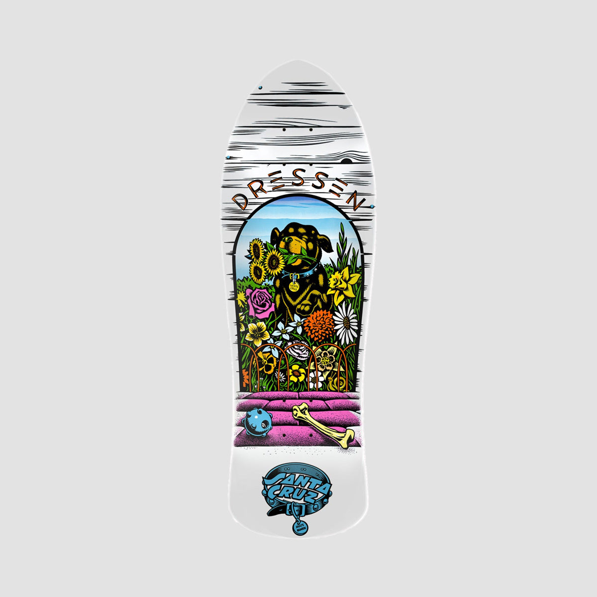 Santa Cruz Dressen Pup Reissue Skateboard Decks - 9.50 Inches