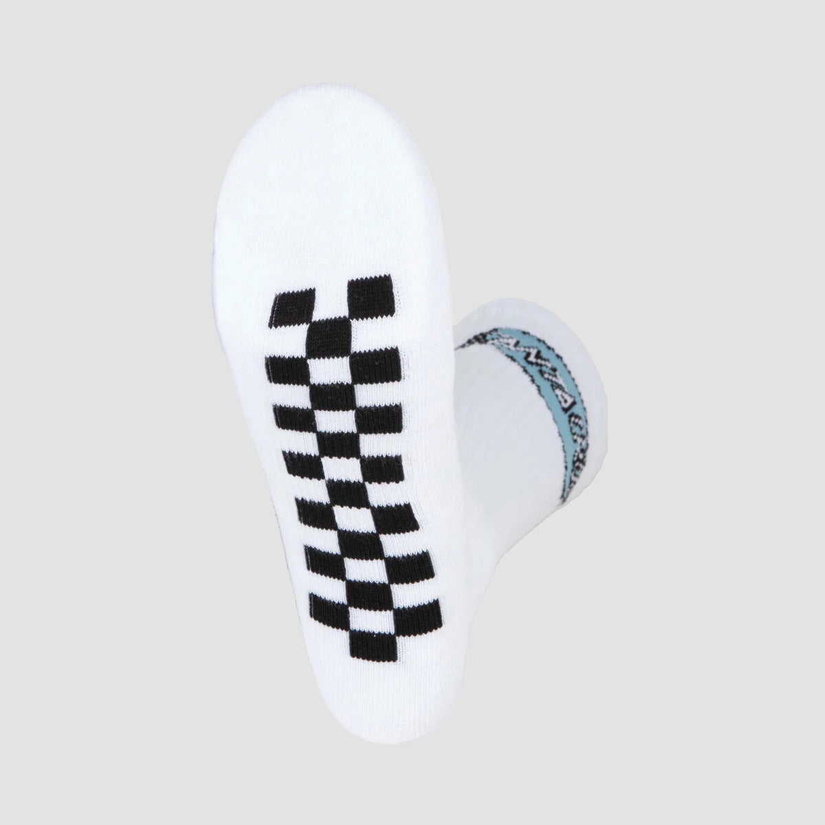 Santa Cruz Finish Line Socks 2 Pack Black/White