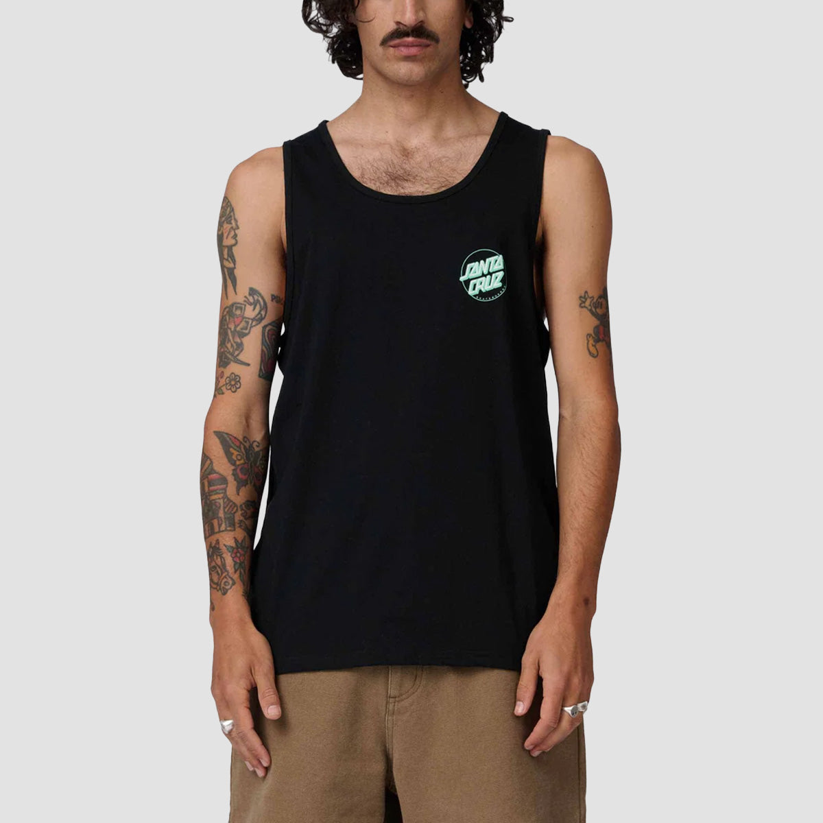 Santa Cruz Partial Dot Vest Black/Mint