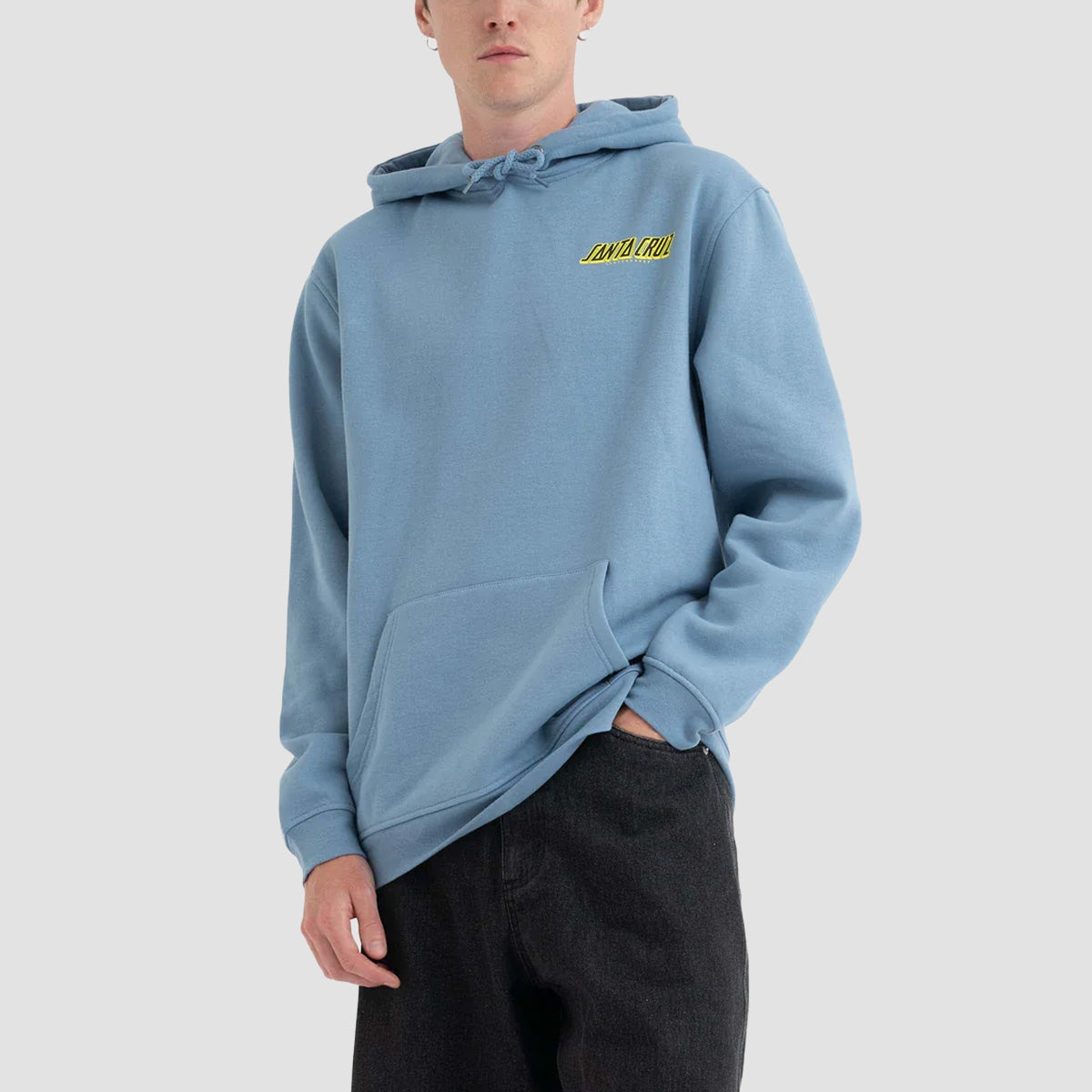 Santa Cruz Roskopp Cruz Control Pullover Hoodie Faded Denim