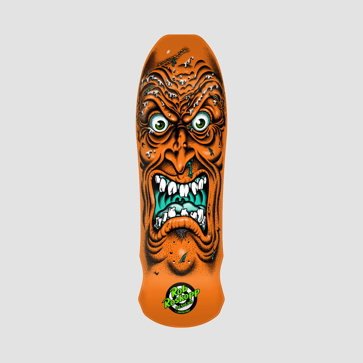 Santa Cruz Roskopp Face Reissue Skateboard Deck Orange - 9.5"