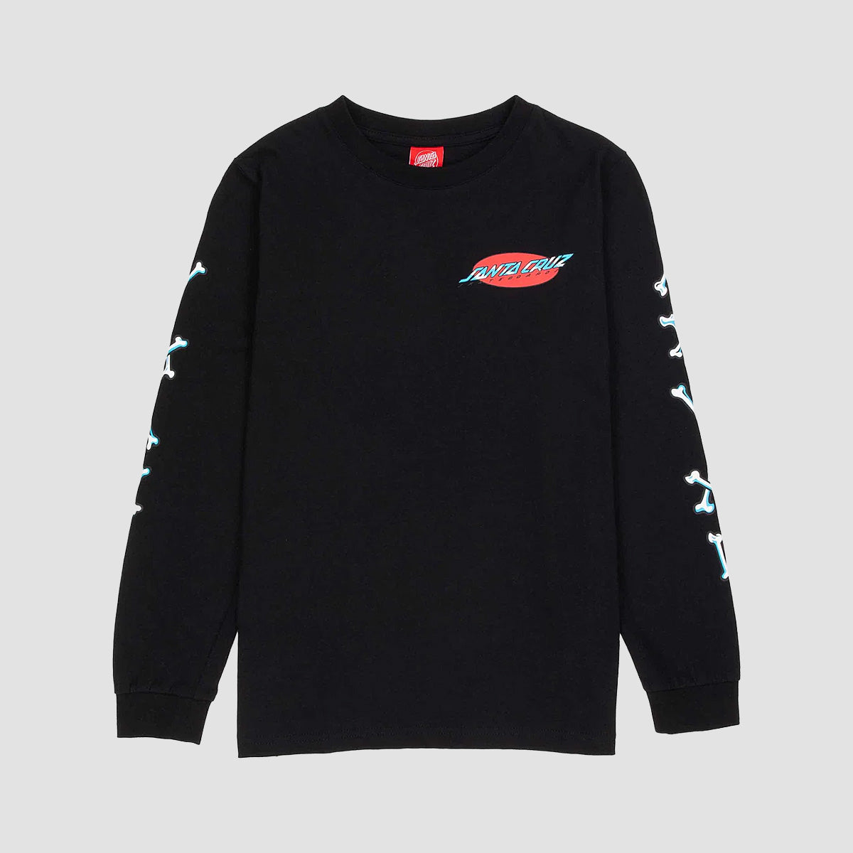 Santa Cruz Salba Voodoo Pit Longsleeve T-Shirt Black - Kids