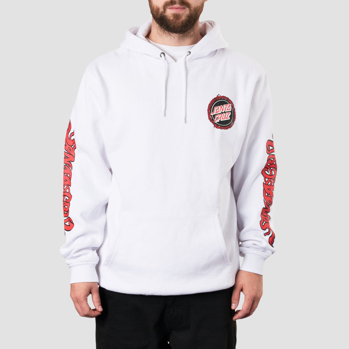 Santa cruz hoodie discount white