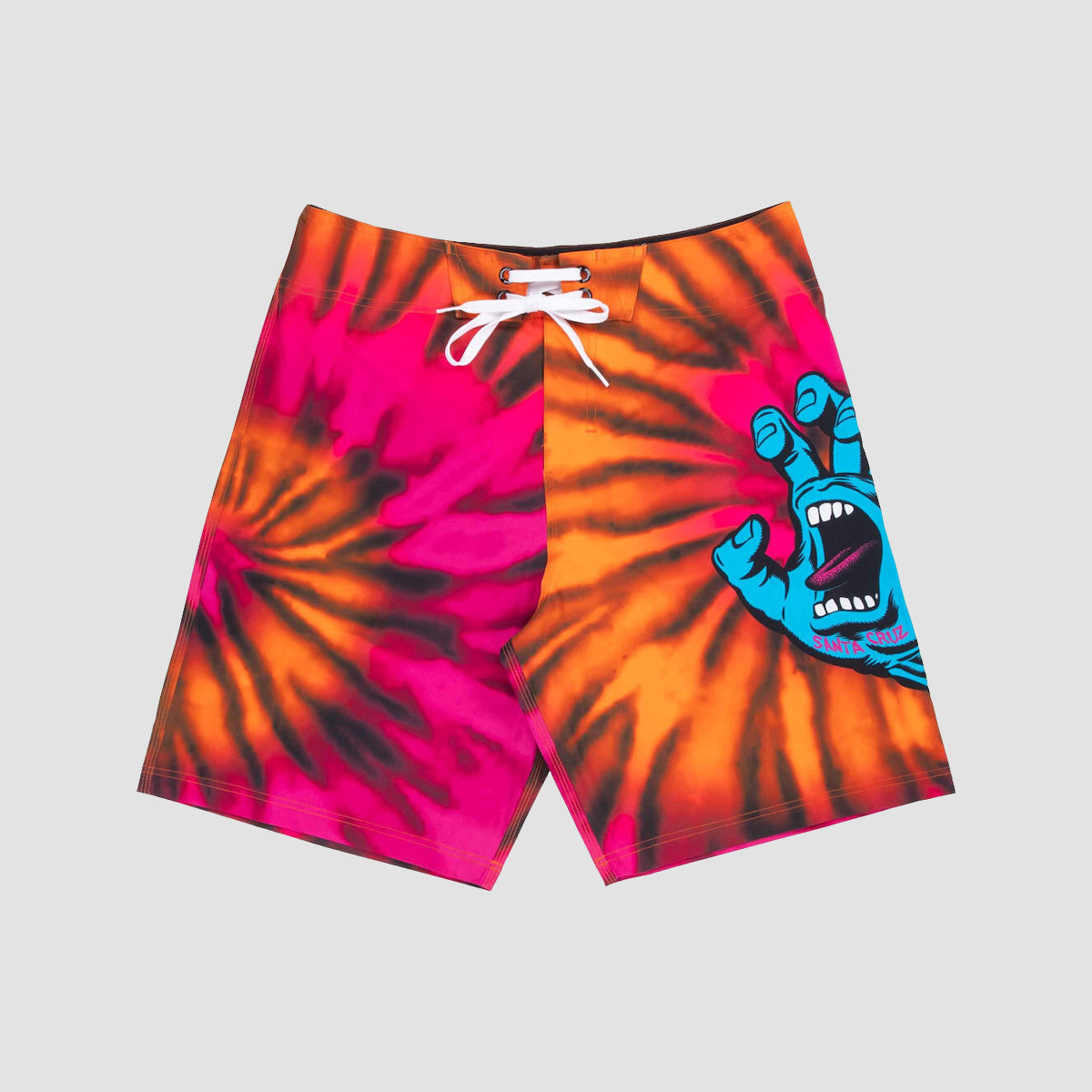 Santa Cruz Screaming Hand 20" Boardshorts Pink/Orange Tie Dye