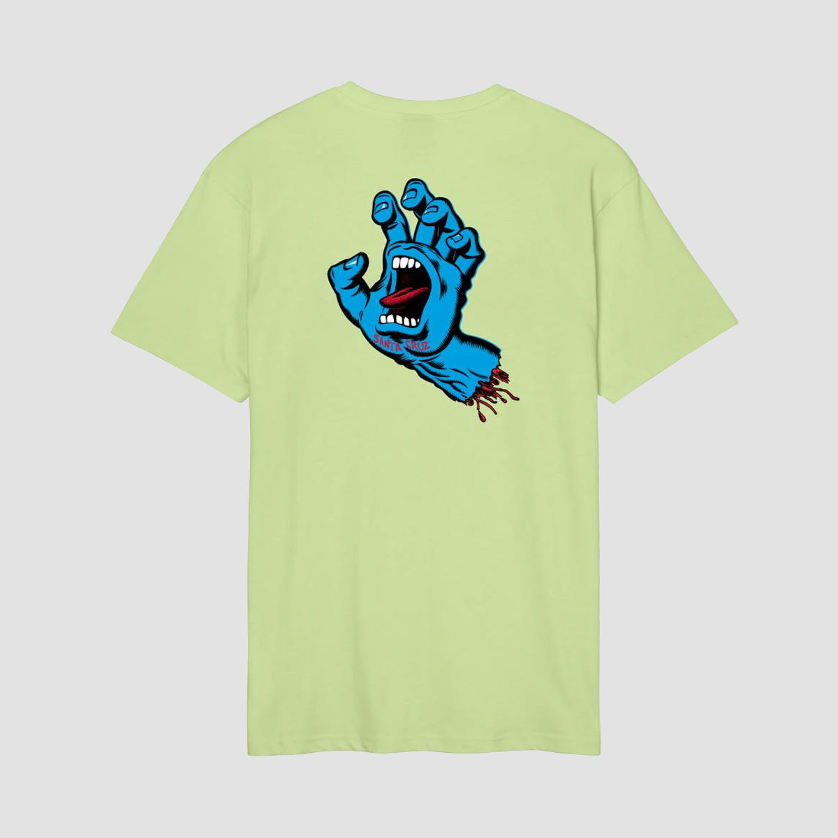 Santa Cruz Screaming Hand Chest T-Shirt Matcha